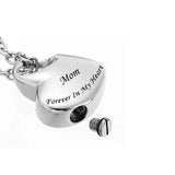 Heart Cremation Keepsake Urn Necklace For Ashes