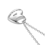 Heart Cremation Keepsake Urn Necklace For Ashes