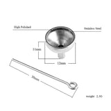 Stainless Steel Funnel and Pin Cremation Jewelry Killing Fit 5pcs