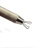 Stainless Steel 4 Prong Gem Holder Tweezers