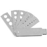 Stainless Steel Gemstone Measuring Card - Durable Jewelry Accessories