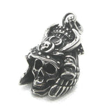 Stainless Steel Soldier Skull Pendant Necklace