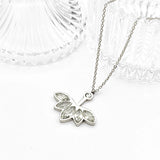Stainless Steel Crown Pendant Necklace for Girls