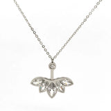 Stainless Steel Crown Pendant Necklace for Girls