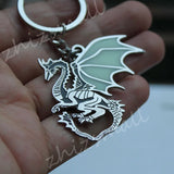 Dragon Keychain Glowing Stainless Steel Pendant