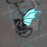 Dragon Keychain Glowing Stainless Steel Pendant