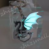 Dragon Keychain Glowing Stainless Steel Pendant