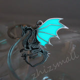 Dragon Keychain Glowing Stainless Steel Pendant