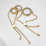 Stainless Steel Glass Locket Bracelet 30mm Living Memory Locket Bracelet