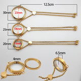 Stainless Steel Glass Locket Bracelet 30mm Living Memory Locket Bracelet