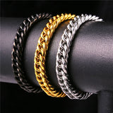 9MM Stainless Steel Snake Chain Bracelet GH2239