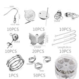 Stainless Steel Butterfly Earring Sets Jewelry Making Kit