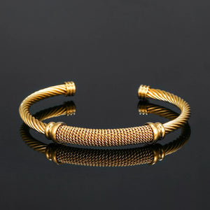 Stainless Steel Bangle Bracelets Stylish Mesh Bangle for Women Men