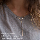 Stainless Steel Chain Necklace Pendant Choker for Women