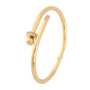 Stainless Steel Crystal Bracelets - Stylish Bangle for Women
