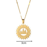 Yezidi Faith Pilgrimage Stainless Steel Necklace