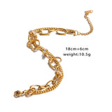 Stainless Steel Layered Heart Charm Bracelet for Women