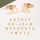 Personalized Stainless Steel Initial Cufflinks Set