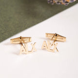 Personalized Stainless Steel Initial Cufflinks Set