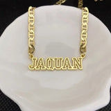 Custom Stainless Steel Letter Necklace Name Jewelry Personalized Nameplate
