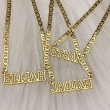 Custom Stainless Steel Letter Necklace Name Jewelry Personalized Nameplate