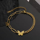 Butterfly LOVE Letter Chain Bracelet Bohemian Jewelry for Women