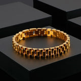 Stainless Steel Plated Link Chain Bracelet for Women