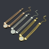 Stainless Steel Silver Chain Bracelet For Women Classic Rust Proof