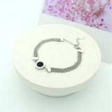 Stainless Steel Silver Chain Bracelet For Women Classic Rust Proof