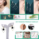 Stainless Steel Silver Hollow Frame Bezel Charms Pendants Connectors