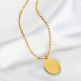 Green Zircon Pendant Necklace For Women Girls
