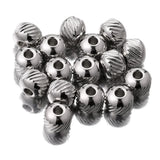 Stainless Steel Grid Tire Beads Spacer Loose Beads