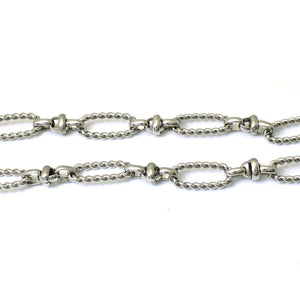 Stainless Steel Twist Necklace Half Finished Chain Classic Style Women's Jewelry