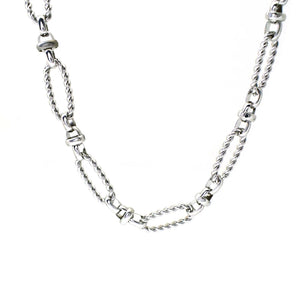 Stainless Steel Twist Necklace Half Finished Chain Classic Style Women's Jewelry