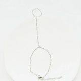 Dainty Enamel Beaded Handchain Bracelet for Women