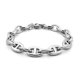 Stainless Steel Handcuff Bracelet for Men Link Chain Adjustable Length