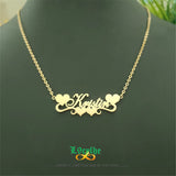 Personalized Heart Necklace Stainless Steel Name Choker