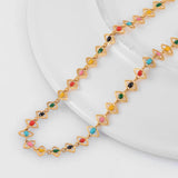 Stainless Steel Eye Shape Necklace Bracelet Set