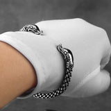 Snake Head Bracelet Men's Cuff Punk Jewelry