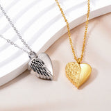 Heart Angel Wing Urn Necklace Cremation Jewelry Keepsake Pendant