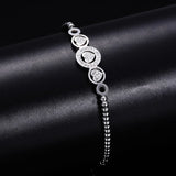 Heart Charm Bracelet Beaded Chain for Women Jewelry Gift