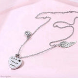 Heart Cremation Urn Necklace Stainless Steel Ashes Pendant Gift Bag