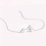 Heart Letter Anklet Bracelet Stainless Steel Women Foot Jewelry