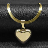 Heart Pendant Necklace Choker for Women Plated Necklaces Jewelry