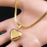 Heart Pendant Necklace Choker for Women Plated Necklaces Jewelry