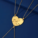 Stainless Steel Heart Pendant Necklace for Family
