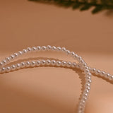 Heart Pendant Necklace Pearl Bead Letter Necklace Femme Jewelry