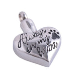 Heart Shape Dog Claw Memorial Pendant Necklace