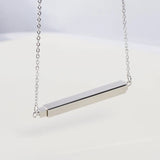 Engraveable Stainless Steel Hidden Pendant Necklace