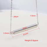 Engraveable Stainless Steel Hidden Pendant Necklace